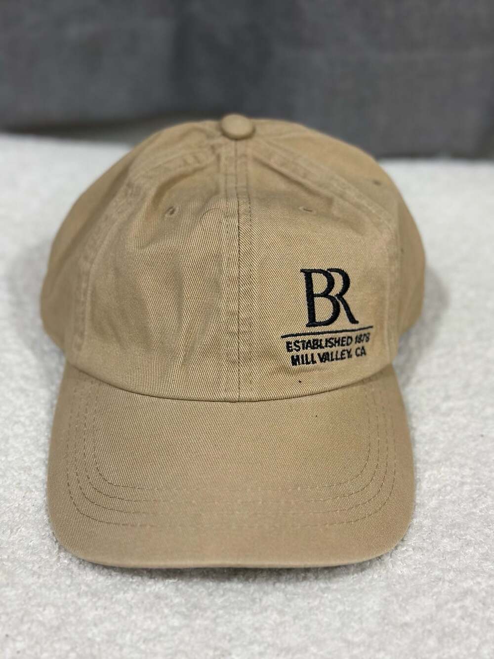 Banana Republic Embroidered BR Logo Baseball Cap Tan